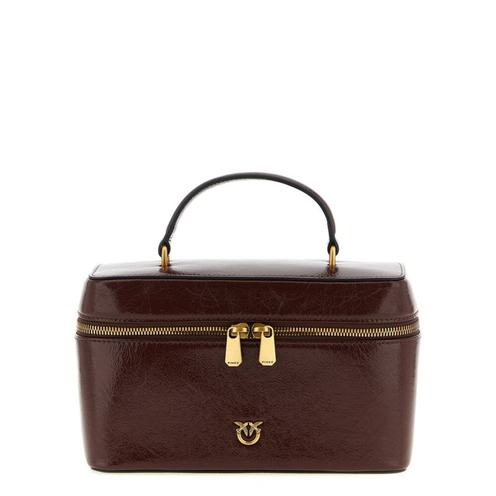 PINKO Brown Calfskin Women's Handbag
